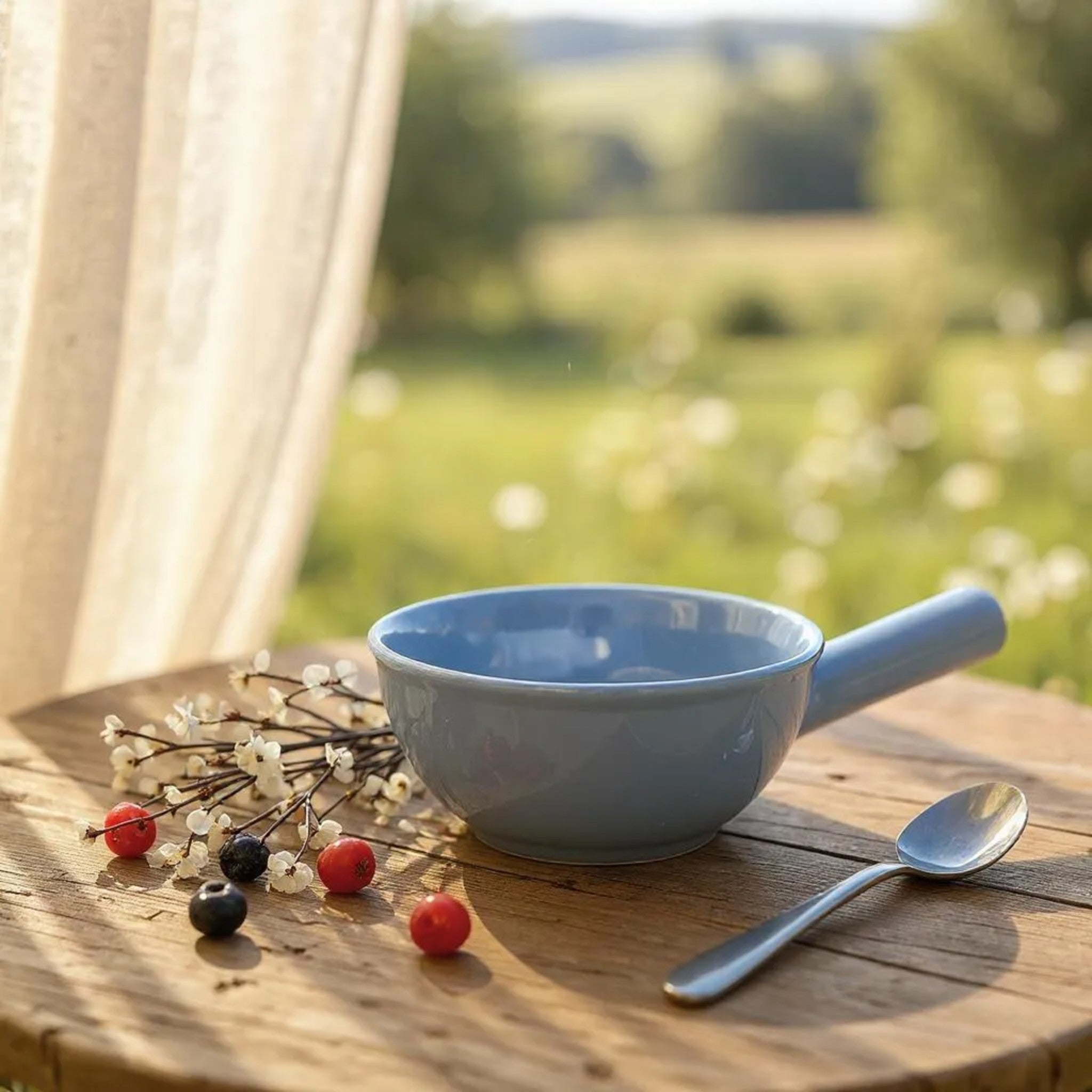 Sky Mist Fondue Bowl